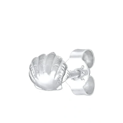 Abbildung von Elli Basic Shell Einzelner Ohrring, Damen, Größe: One Size, Silber