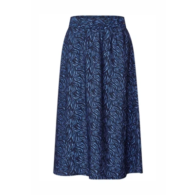Abbildung von Cecil Gemusterter Alinienrock, Damen, Größe: Large, Blau