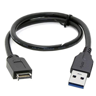 Abbildung von chenyang USB 3.1 Typ E Frontpanel Header auf 3.0 Stecker Verlängerungsdatenkabel 50cm