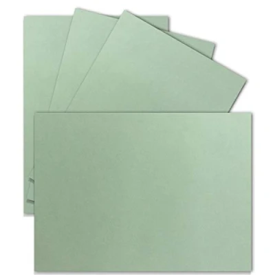 Abbildung von 25 Einzel karten DIN A6 10,5 x 14,8 cm 240 g/m² Eukalyptus Tonkarton Bastelpapier Bastelkarton Bastel blanko Postkarten