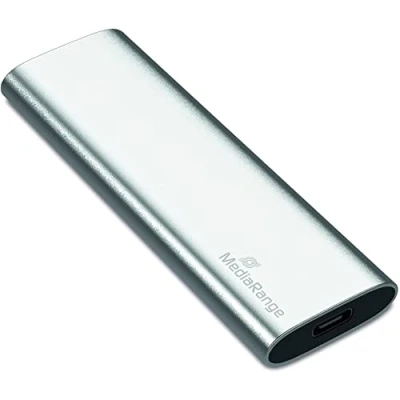 Abbildung von MediaRange Externes SSD Laufwerk 240 GB USB Type C Solid State mit 3.2 Gen 2 Flash Technologie, blitzschneller Datentransfer, Lesen bis zu 450 MB/s, Schreiben 420 MB/s