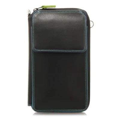 Abbildung von mywalit Leder Damen Geldbörse Zip Round Multi with Shoulder Strap 1220 4 Black pace