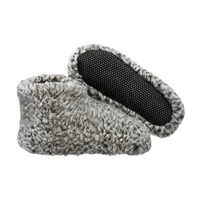 Abbildung von ESTRO Hausschuhe Herren Wollhausschuhe Damen Hüttenschuhe Wolle Warme Winter Winterhausschuhe Schafswolle OLE (43 EU, Aschgrau)