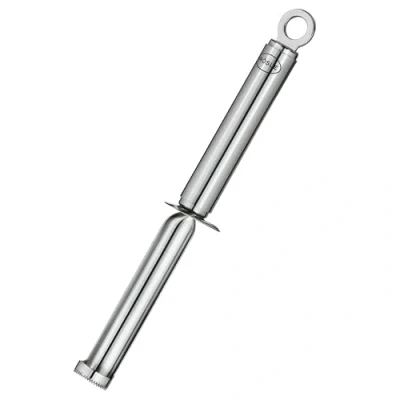 Abbildung von RÖSLE Fruchtentkerner, Hochwertiger Apfelentkerner zum Entfernen von Kernhäusern bei Obst, Edelstahl 18/10, spülmaschinengeeignet, 22.5 x 3,4 3,3 cm, Silberfarben