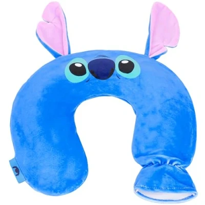 Abbildung von Disney Stitch Wärmflasche Nacken &amp; Schulter, U förmige mit Bezug, 1.1 Liter