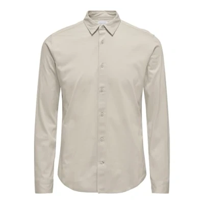 Abbildung von ONLY &amp; SONS Herren ONSROBIN B/U LS Stretch Shirt NOOS Hemd, Moonstruck, XL