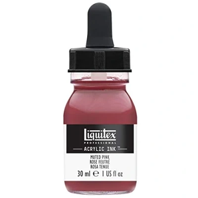 Abbildung von Liquitex 4260504 flüssige Professional Acrylfarben Ink, Tusche, 30 ml, hochpigmentierte Airbrushfarbe, gedämpftes rosa