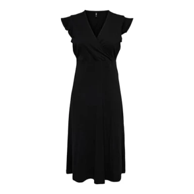 Abbildung von ONLY Onlmay WRAP MIDI Dress BOX Jerseykleid, Damen, Größe: XS, Black