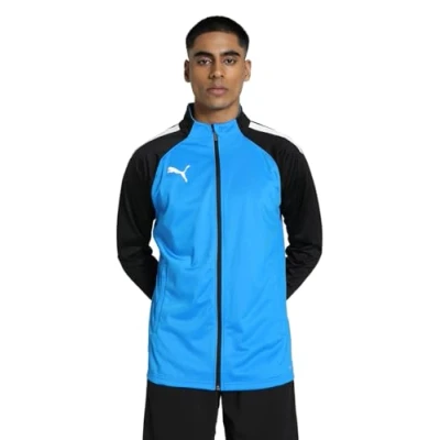 Abbildung von puma Teamliga Training Football Trainingsjacke, Herren, Größe: Large, Electric blue lemonade black
