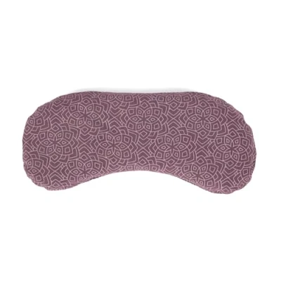 Abbildung von Bodhi Weiches Augenkissen aus Baumwolle Füllung Bio Leinsamen &amp; Lavendel Vegan Augenmaske für Yoga, Entspannung Meditation Bloom, aubergine