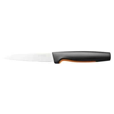 Abbildung von Fiskars Gemüsemesser, Functional Form, Gesamtlänge: 23 cm, Japanischer Edelstahl/Kunststoff, 1057542, Schwarz / Orange