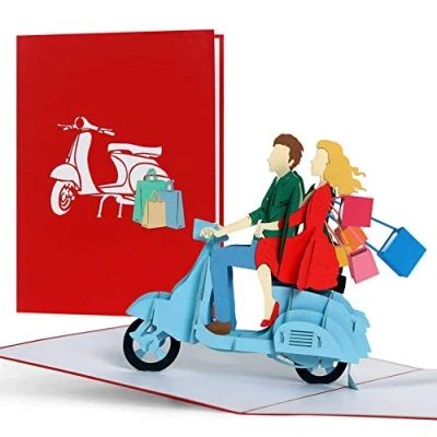 Abbildung von Gutschein Shopping für Frauen, Tour Geschenkgutschein, Geschenkideen Sie, beste Freundin, Geburtstagskarte, 3d Pop Up Karte, H18
