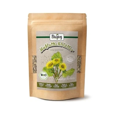 Abbildung von Biojoy BIO Huflattich Tee (100 g), Blätter getrocknet und geschnitten (Tussilago farfara)