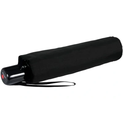 Abbildung von Knirps Regenschirm Slim Duomatic klein und leicht mit Auf Zu Automatik Black