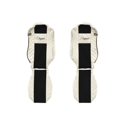 Abbildung von F CORE Elegance Q FX13 CHAMP Sitzschonbezug beige Textil, Eco Leder