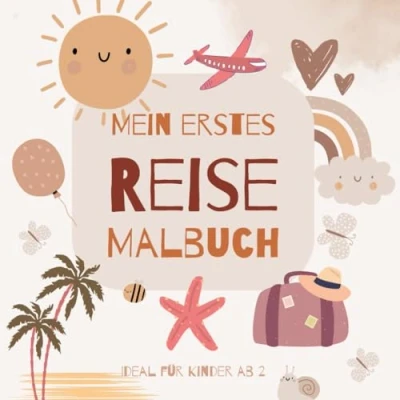Abbildung von Reise Malbuch für Kinder ab 2: Mein erstes Urlaubs Kritzelbuch mit 50 Motiven
