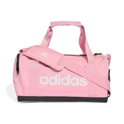 Abbildung von adidas Unisex Essentials Linear Duffel Bag, True pink/Black/White, XS