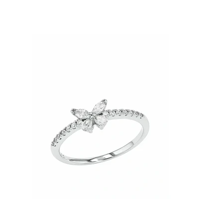 Abbildung von Amor Ring 925 Sterling Silber Damen Ringe, mit Zirkonia synth., Weiß, Kommt in Schmuck Geschenk Box, 2037267