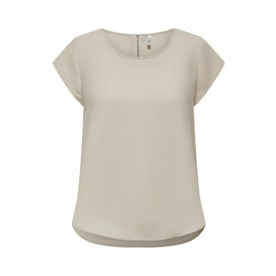 Abbildung von ONLY Onlvic Solid Bluse, Damen, Größe: 34, Moonbeam
