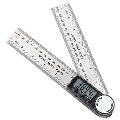 Abbildung von 2 in 1 Lineal und Winkelmesser 0 200mm Edelstahl Elektronische Digitale Winkelsucher für Holzbearbeitung