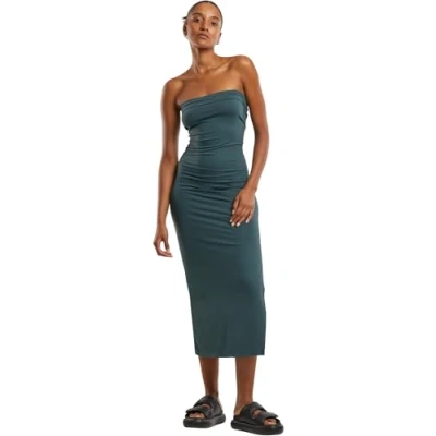 Abbildung von Urban Classics Bandeau Etuikleid, Damen, Größe: XS, Bottlegreen