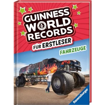 Abbildung von Guinness World Records für Erstleser Fahrzeuge (Rekordebuch zum Lesenlernen)