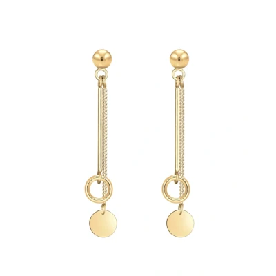 Abbildung von Elli Circle Stick Basic Ohrringe goldcoloured, Damen, Größe: One Size, Gold coloured