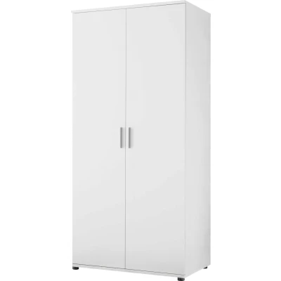Abbildung von Stella Trading BIBO Eleganter Babyzimmer Kleiderschrank 2 türig Vielseitiger Drehtürenschrank mit viel Stauraum in weiß 90 x 191 55 cm (B/H/T)