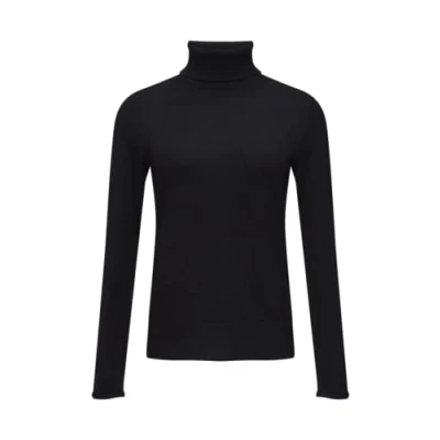 Abbildung von s.Oliver Black Label Feiner Rollkragen Strickpullover, Damen, Größe: 40, Schwarz
