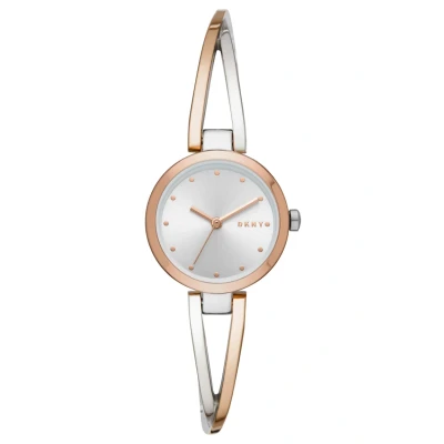 Abbildung von DKNY Crosswalk Uhr, Damen, Größe: One Size, Silver, rose gold