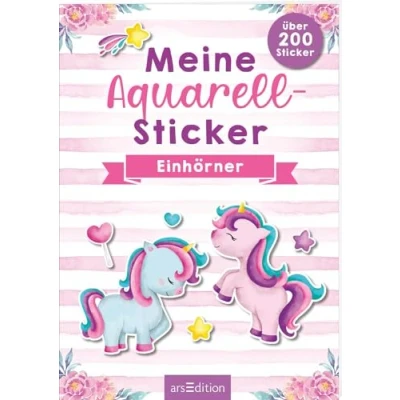 Abbildung von Meine Aquarell Sticker Einhörner: Über 200 Stickersammlung für Einhornfans ab 4 Jahren