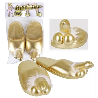 Abbildung von Penis puschen Goldfarben