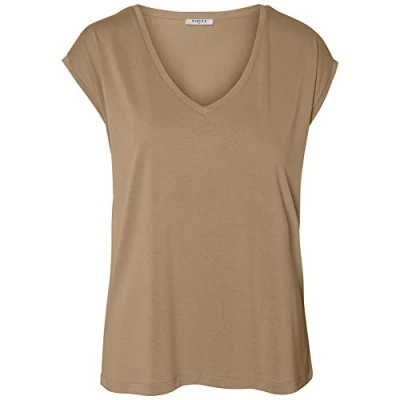 Abbildung von Damen EINFARBIGES T Shirt Tannin, Größe:M, Farbe:236935 Tannin