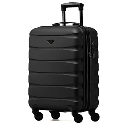 Abbildung von Flight Knight Leichte 4 Rad ABS Hartschalenkoffer Handgepack, zugelassen fur uber 60 Fluggesellschaften, einschließlich easyJet, Jet2 und maximale Große Ryanair (Priority) 55 x 40 20 cm