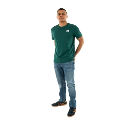 Abbildung von The North Face BOX TEE Tshirt print, Herren, Größe: Medium, Deep nori/estate blue