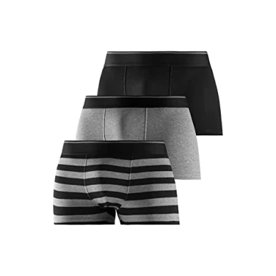 Abbildung von s.Oliver RED LABEL Bodywear LM Herren GH 35B_LS Boxershorts, schwarz/anthrazit, passend (3er Pack)
