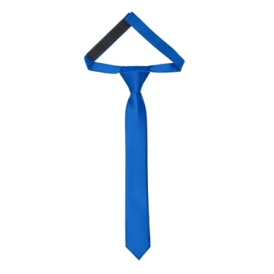 Abbildung von Ladeheid Kinder Krawatte für Jungen Eleganter matter Look, Vorgebunden mit einem Klettverschluß, Perfekt besondere Anlässe Stilvolle Ansteckkrawatte TKM (31cm x 4cm, Türkis)