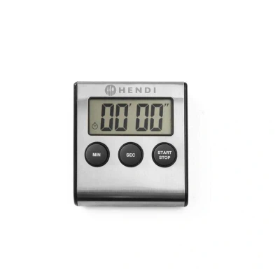 Abbildung von HENDI Küchenuhr digital 6,5 x 7 2 cm Ständer und Magnet max. 99 Min. 59 Sek., digitaler Küchenwecker