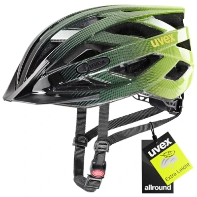 Abbildung von uvex i vo Leichter Allround Helm für Damen und Herren individuelle Größenanpassung erweiterbar mit LED Licht Rhino neon Yellow 52 57 cm
