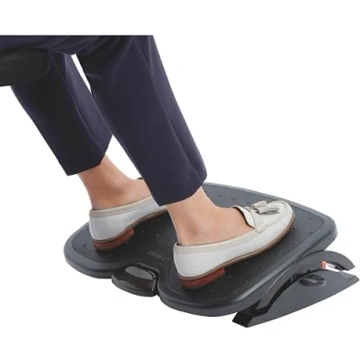 Abbildung von Kensington ergonomische Fußstütze SoleMate Plus für eine verbesserte Körperhaltung, Minderung chronischer Rückenschmerzen und orthopädische Entlastung, schwarz, K52789WW, 55 x 36 9 cm