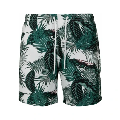 Abbildung von Urban Classics Pattern Badeshorts, Herren, Größe: XL, Green