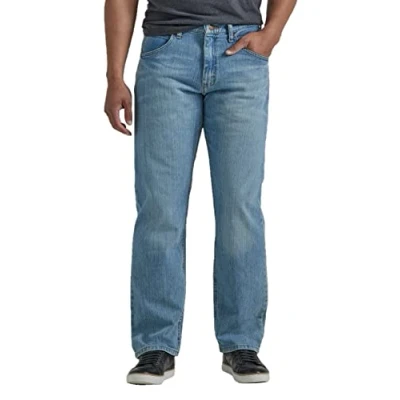 Abbildung von Wrangler Authentics Herren Classic 5 Pocket Relaxed Fit Jeans, Bleached Denim Flex, 40W / 28L