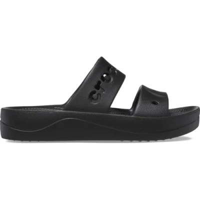 Abbildung von Crocs Damen Baya Plateau Sandale, Schwarz, 42 43 EU