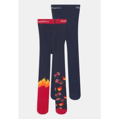 Abbildung von Playshoes Tights FIRE Brigade 2 PACK Strumpfhose für Kinder, Größe: 110/116, Navy