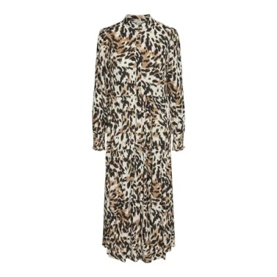 Abbildung von Y.A.S Maxikleid »YASALIRA LS LONG SHIRT DRESS S. NOOS«, Sommerkleid, mit Volant
