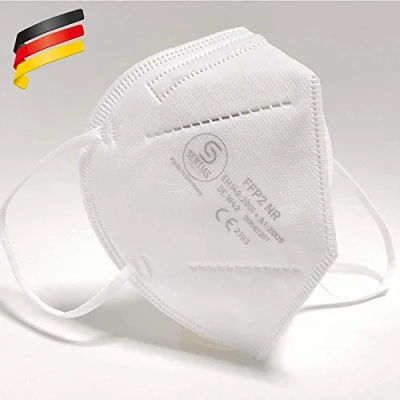 Abbildung von SENTIAS FFP2 Maske, Atemschutzmaske Schutzmasken Faltmasken zertifiziert in Deutschland 50 Stück