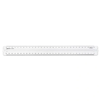 Abbildung von Aristo College Prismen Lineal AR2303399, transparent, mit Griff und Facette, 30 cm