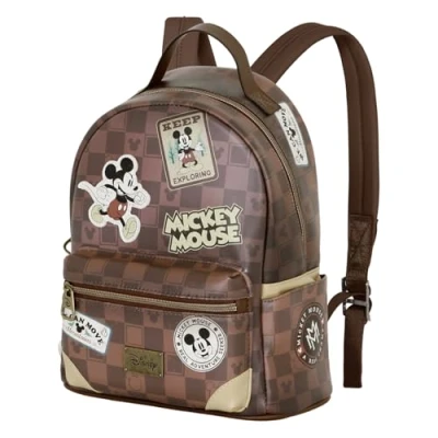 Abbildung von Disney Micky Maus Journey Heady Rucksack, Braun, 24,5 x 29 cm, Kapazität 8 L