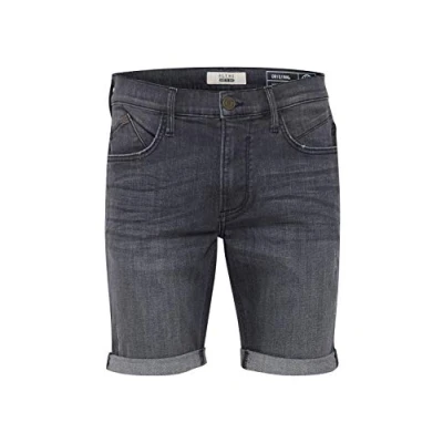 Abbildung von Blend BHGrilitsch Herren Jeans Shorts Kurze Denim Hose mit 5 Pocket Form Baumwollmischung Regular fit, Größe:L, Farbe:Denim Dark Grey (76209)