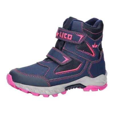 Abbildung von Lico Mauno V Mädchen Schneestiefel, marine/pink, 38 EU